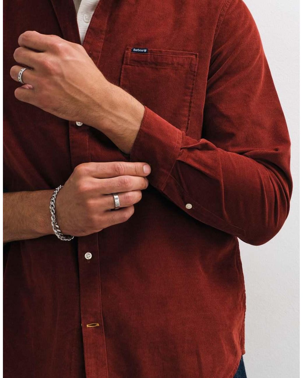 Barbour Ramsey Long Sleeve Tailored Cord Shirt for men