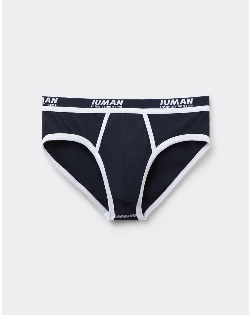 Intimissimi Blue Superior Cotton Briefs With Logo for men