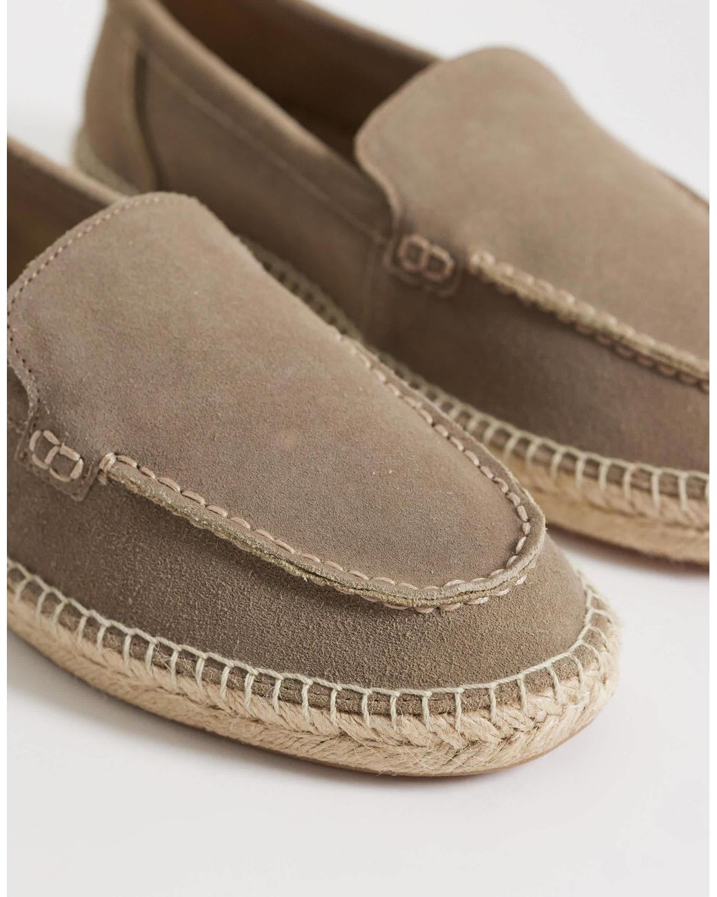 Mango Natural Real Leather Espadrilles for men