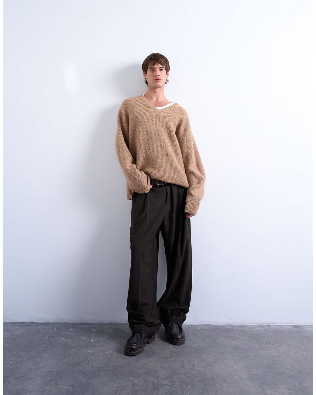 Topman – oversize-pullover in Natural für Herren