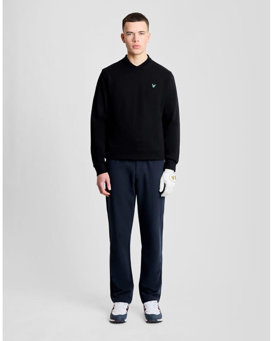 Lyle & Scott Blue Mid Layers Golf Crewneck Sweatshirt for men