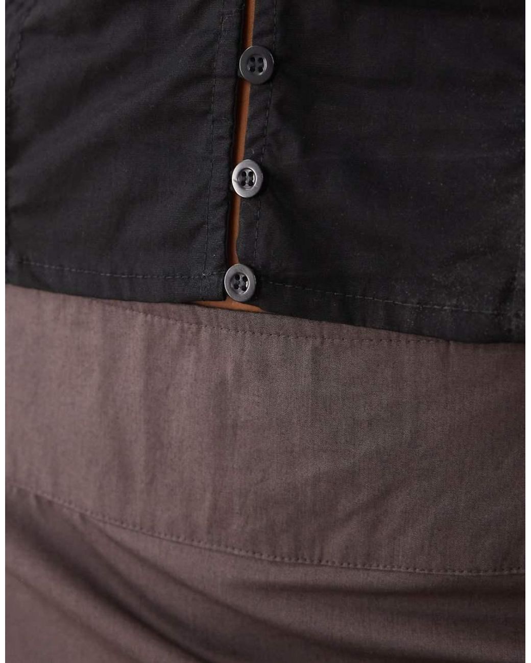 Motel Natural Kael Poplin Mini Skirt