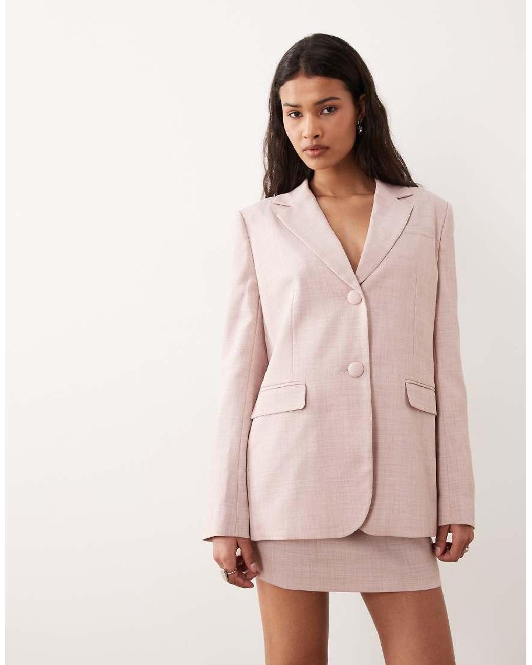 Miss Selfridge Pink Oversized Blazer