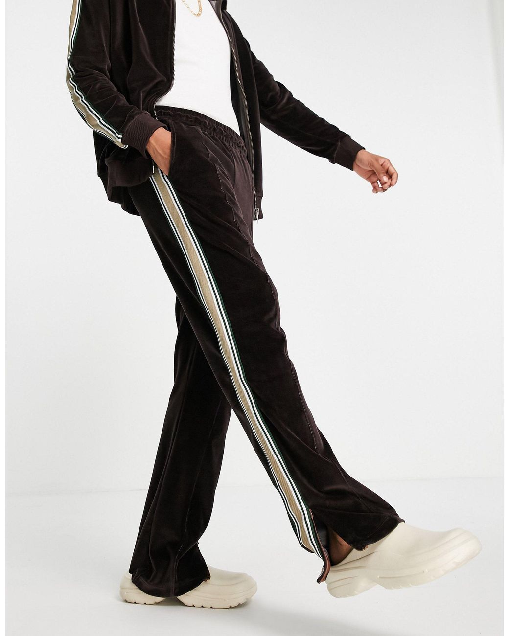 Jaded London Co-ord Velour Track 