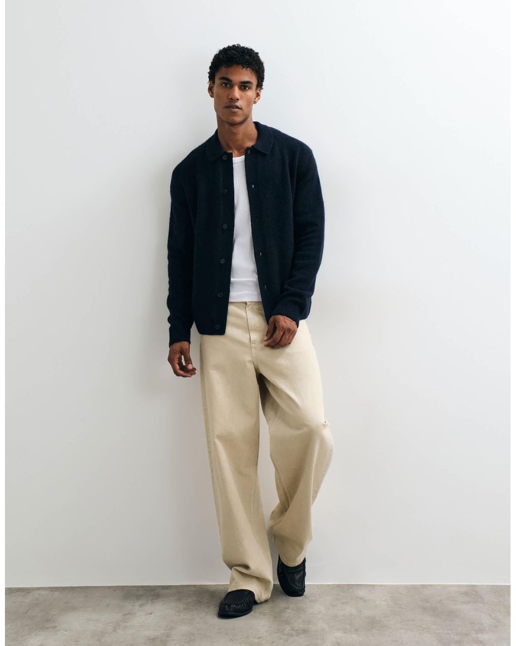 Jack & Jones Blue Button Down Cardigan for men