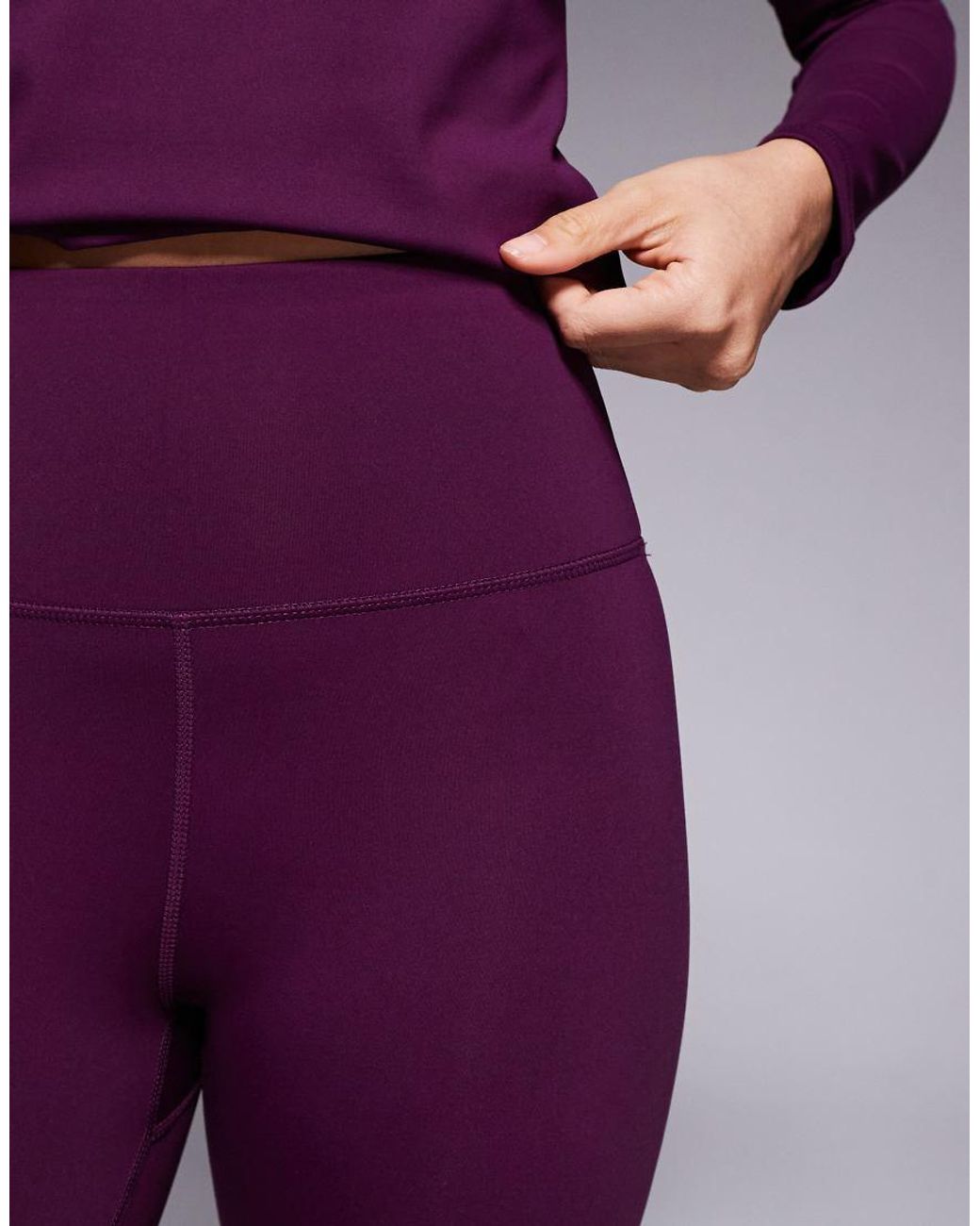 ASOS 4505 Ski & Snow Purple Asos 4505 Ski Fleece Back Base Layer leggings With Thermal Treatment