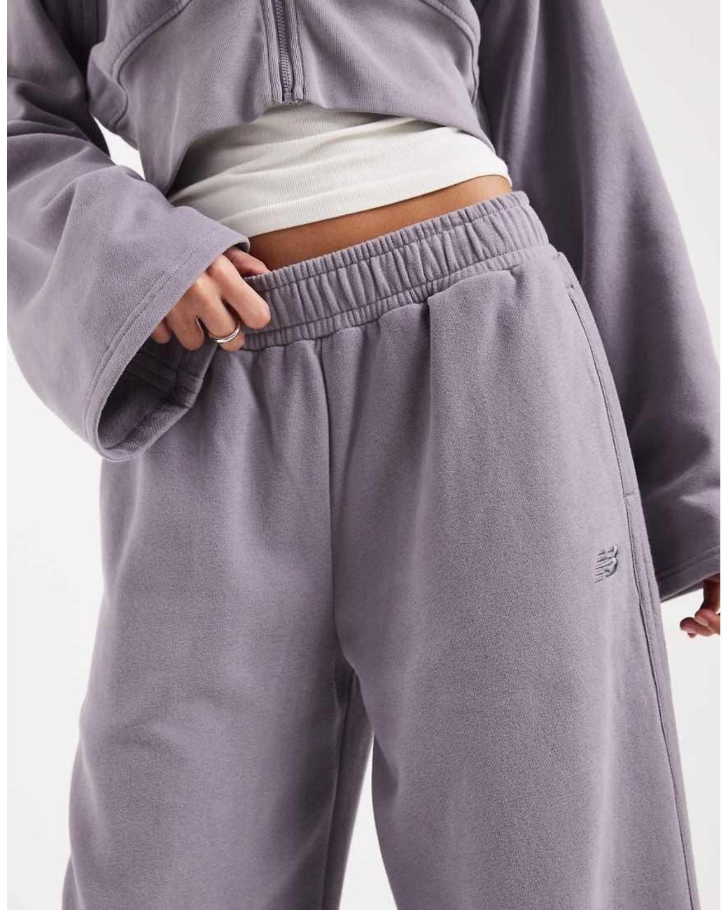 New Balance Purple Brushed Coastal Fleece Pant