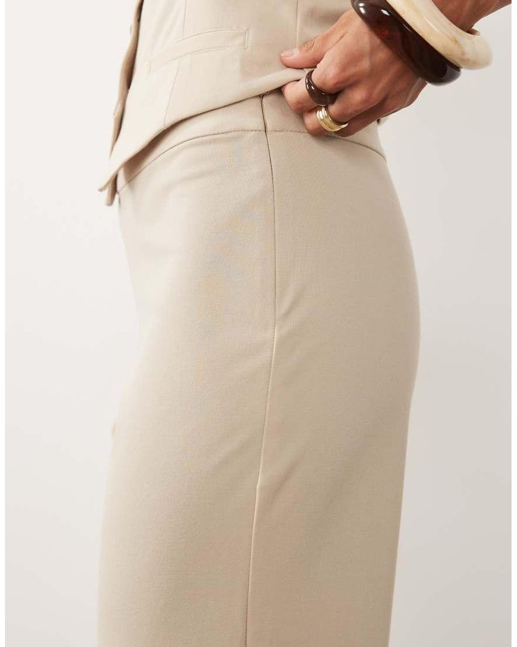 Mango Natural Evans Straight Trouser Co-Ord