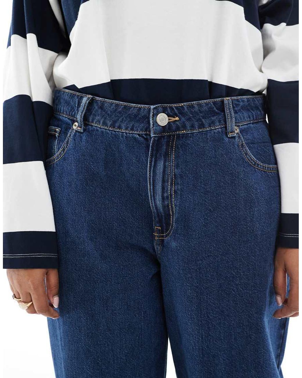Vero Moda Blue Barrel Leg Jeans