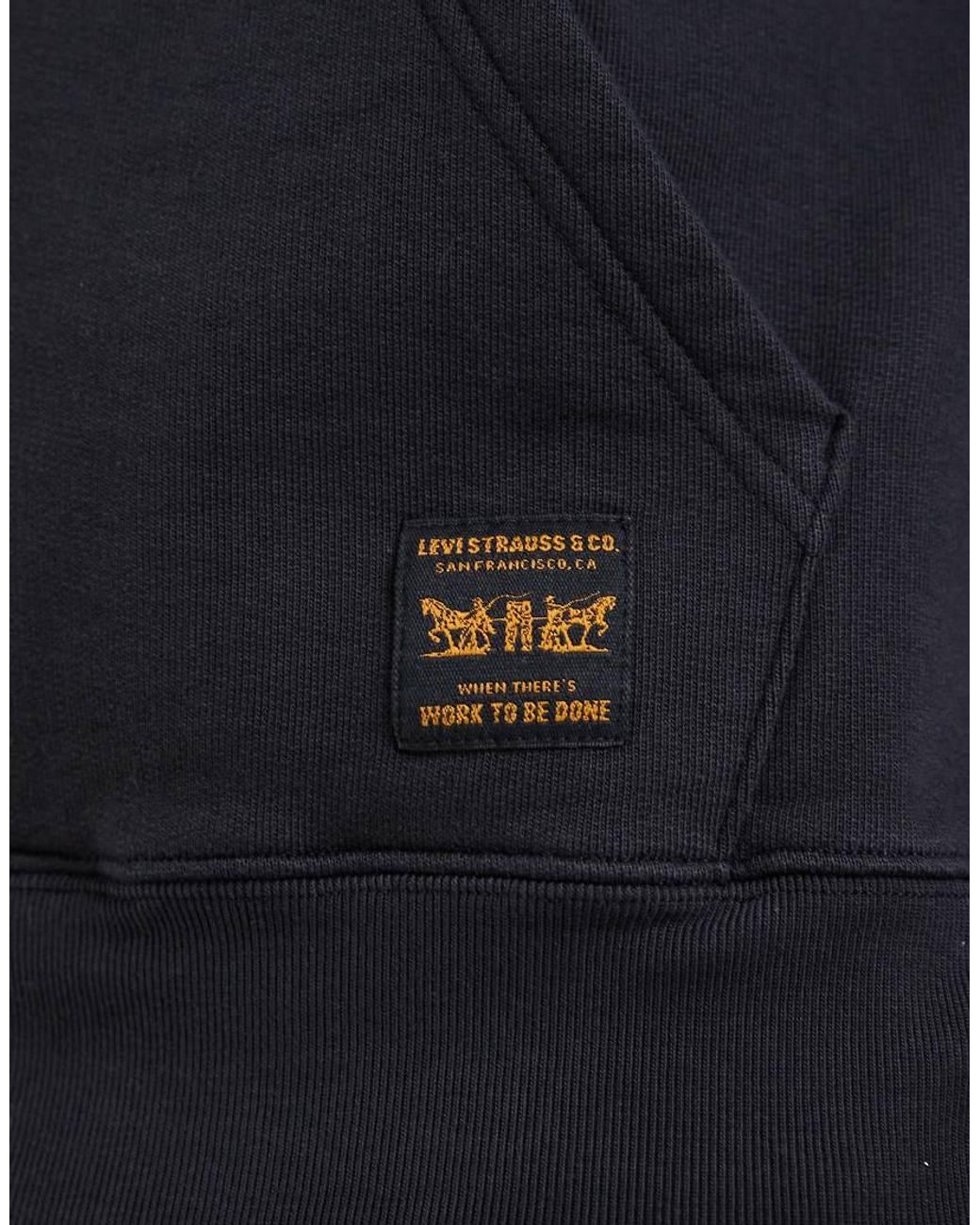 Levi's Blue Workwear Hoodie for men