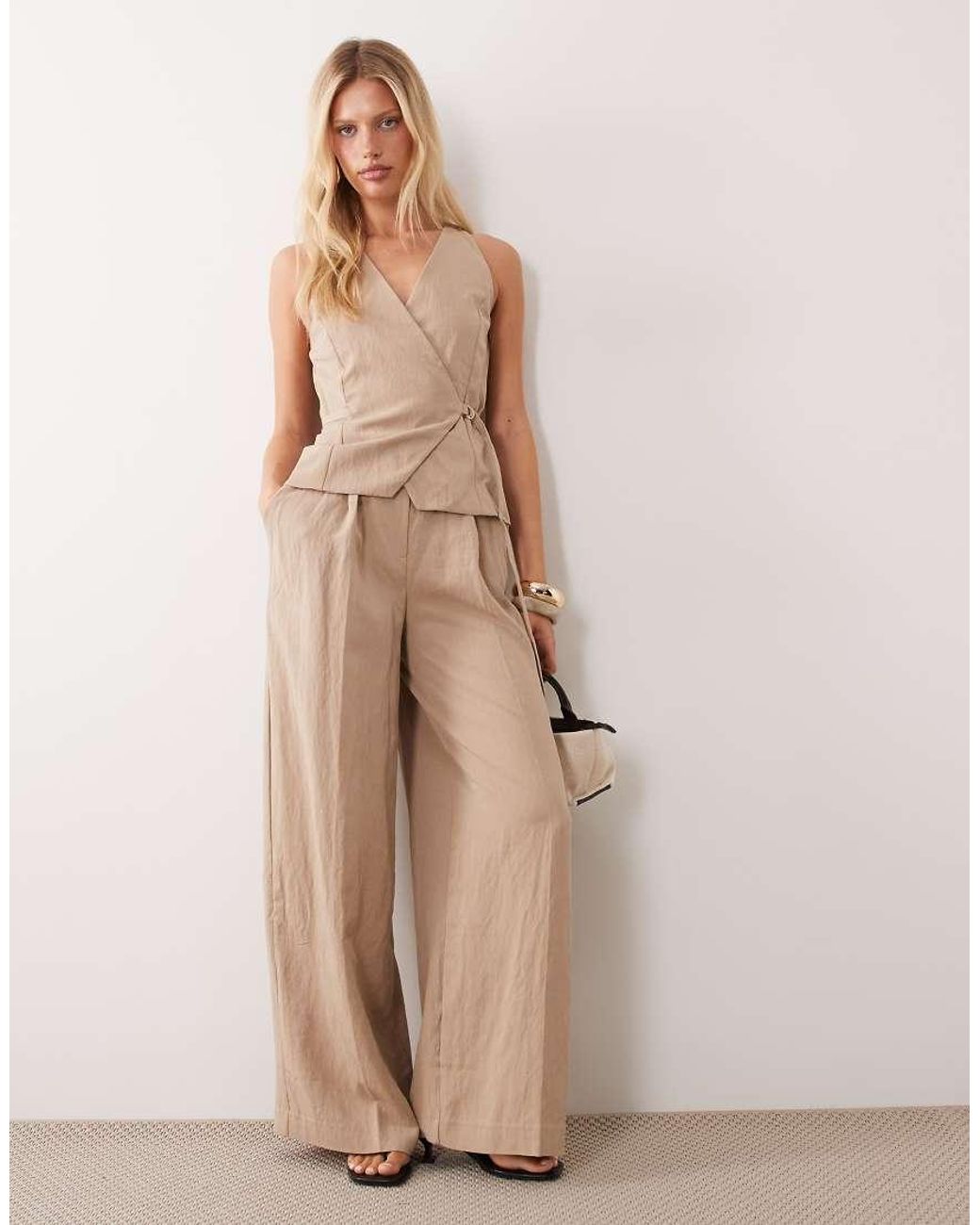 Mango Natural Tailored Jumpsuit