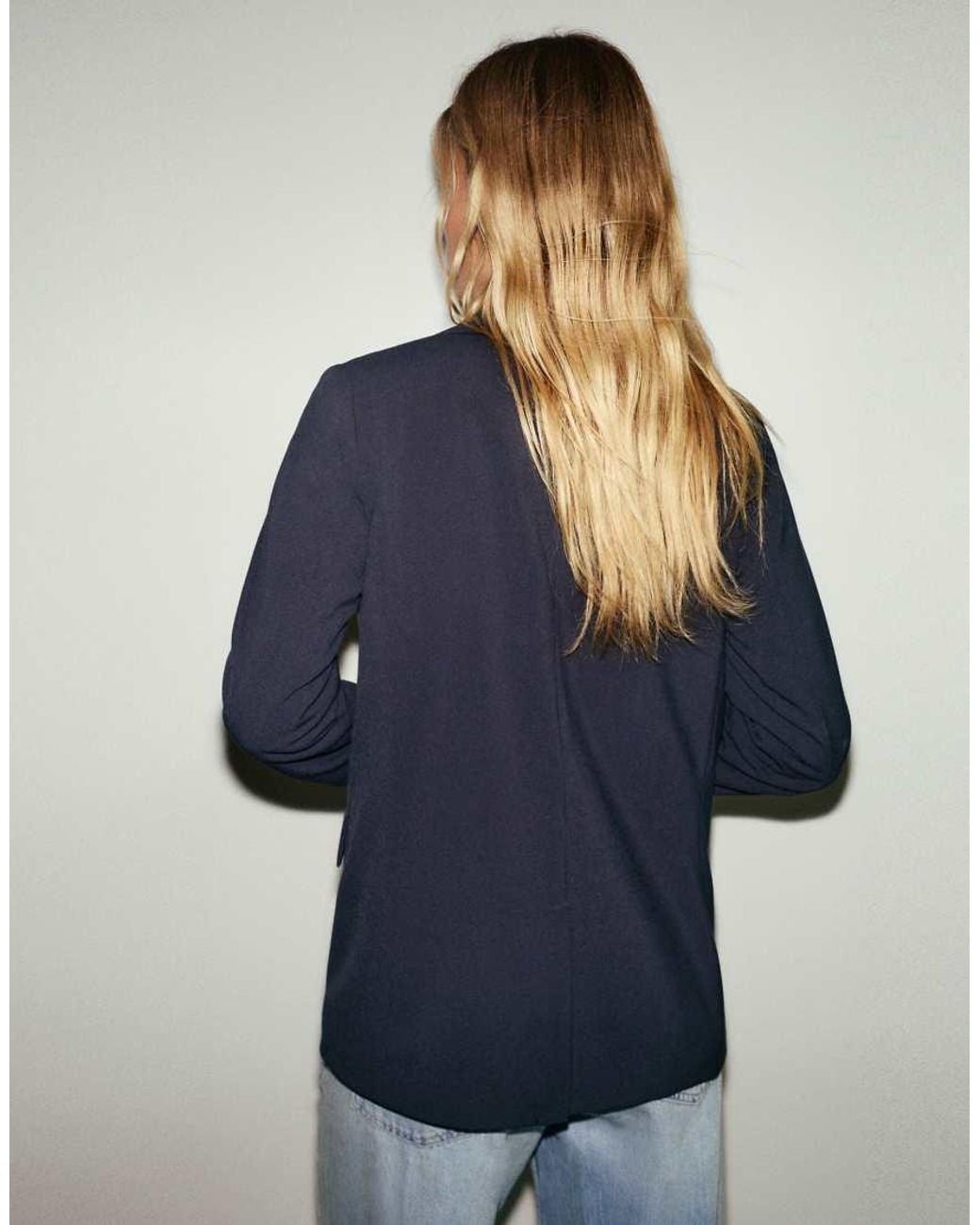 Pull&Bear Blue Basic Blazer