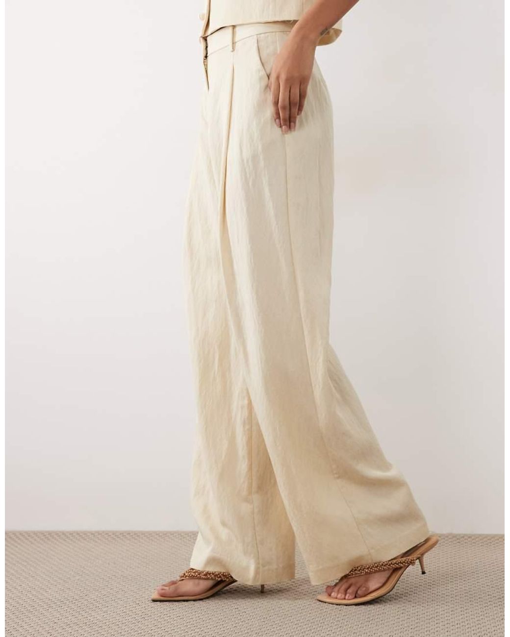 Mango Natural Bonnie Relaxed Trouser Co-Ord