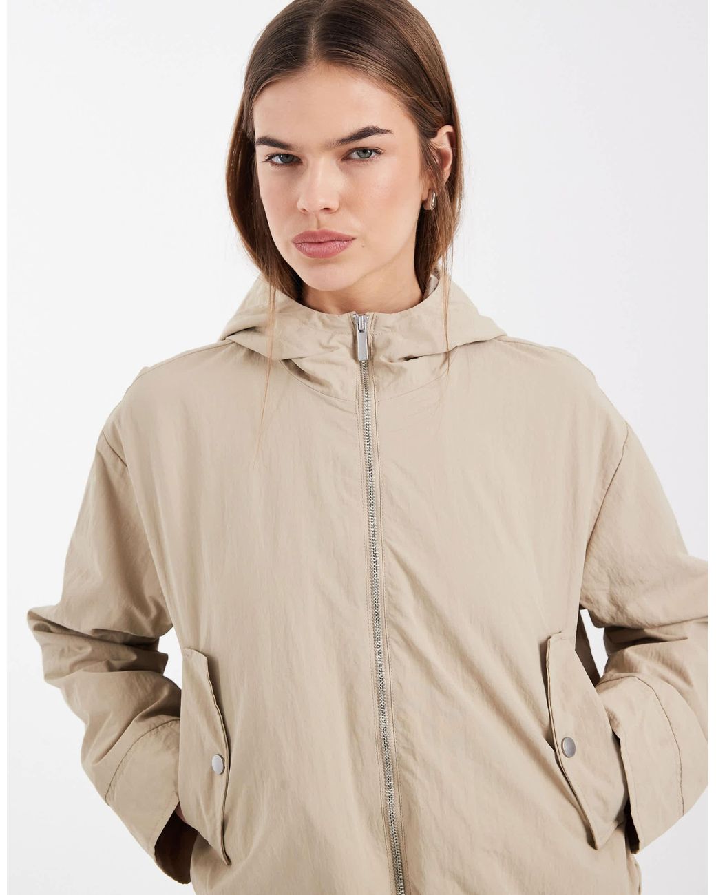 ONLY Natural Hooded Bomber