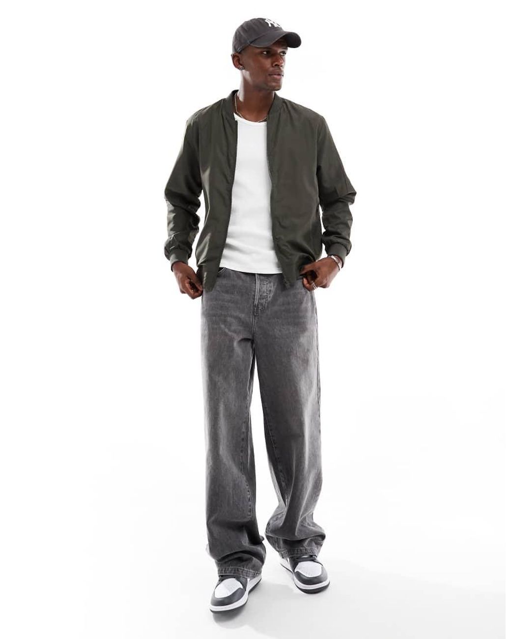 Brave Soul Black Bomber Jacket for men