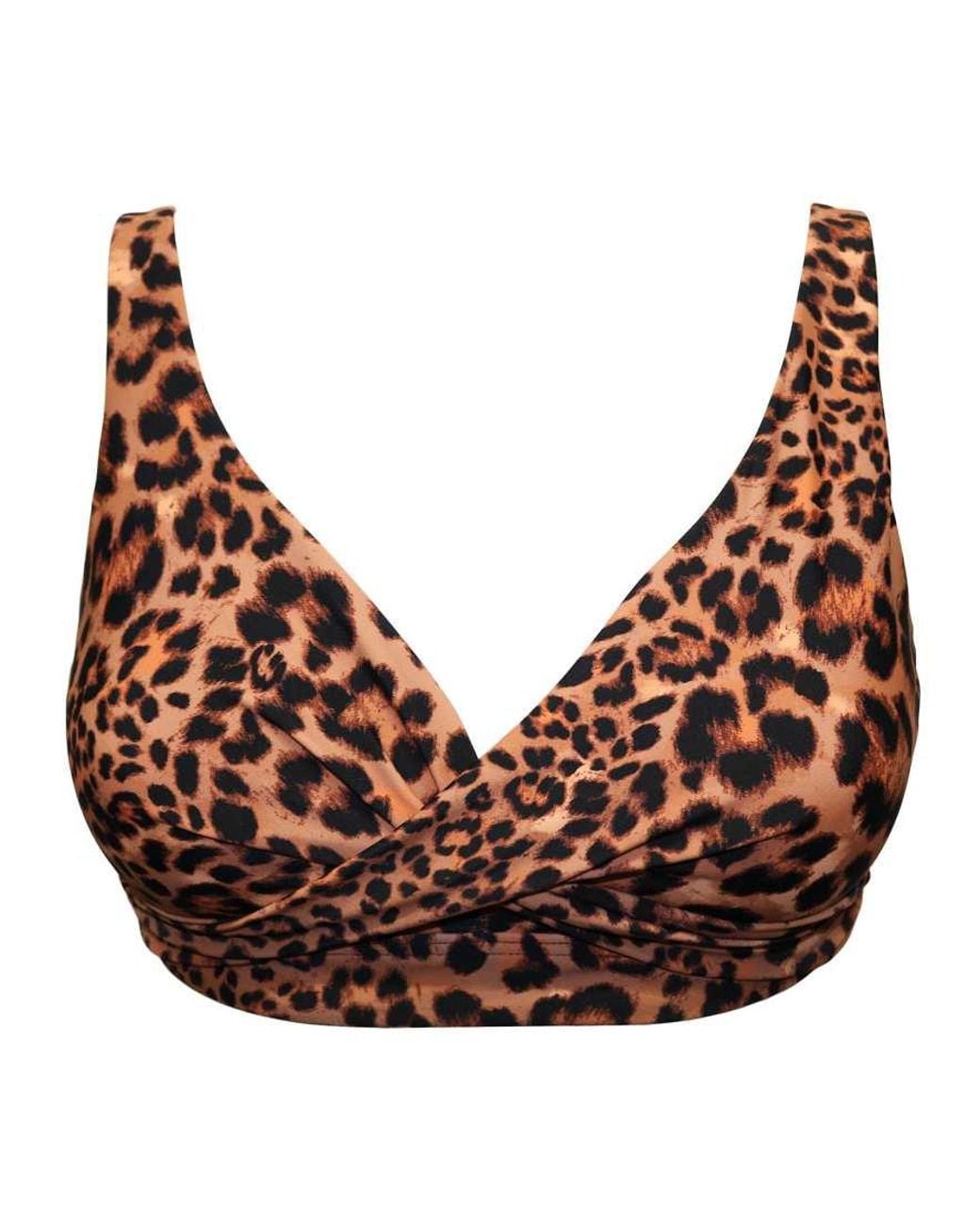 Pour Moi Brown Free Spirit Twist Front Non Wired Bikini Top