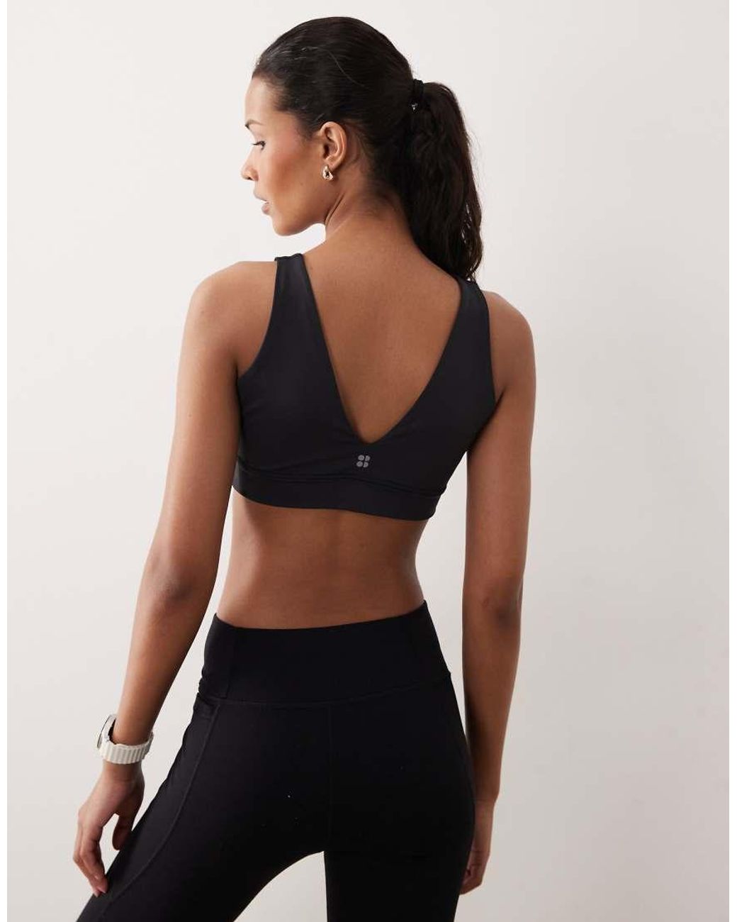 Sweaty Betty Black Ultimate Studio Voop Bra