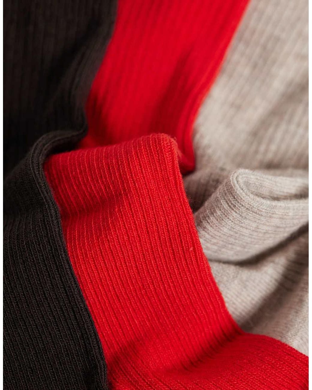 ARKET White 3-Pack Cotton Rib Socks