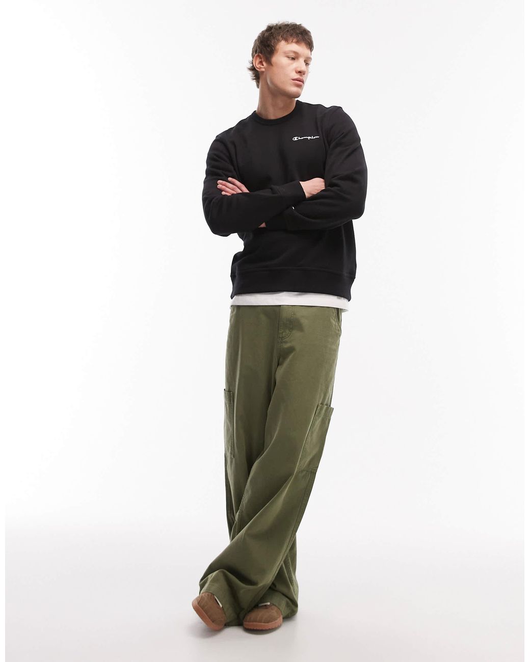 Champion – icons – sweatshirt in Black für Herren