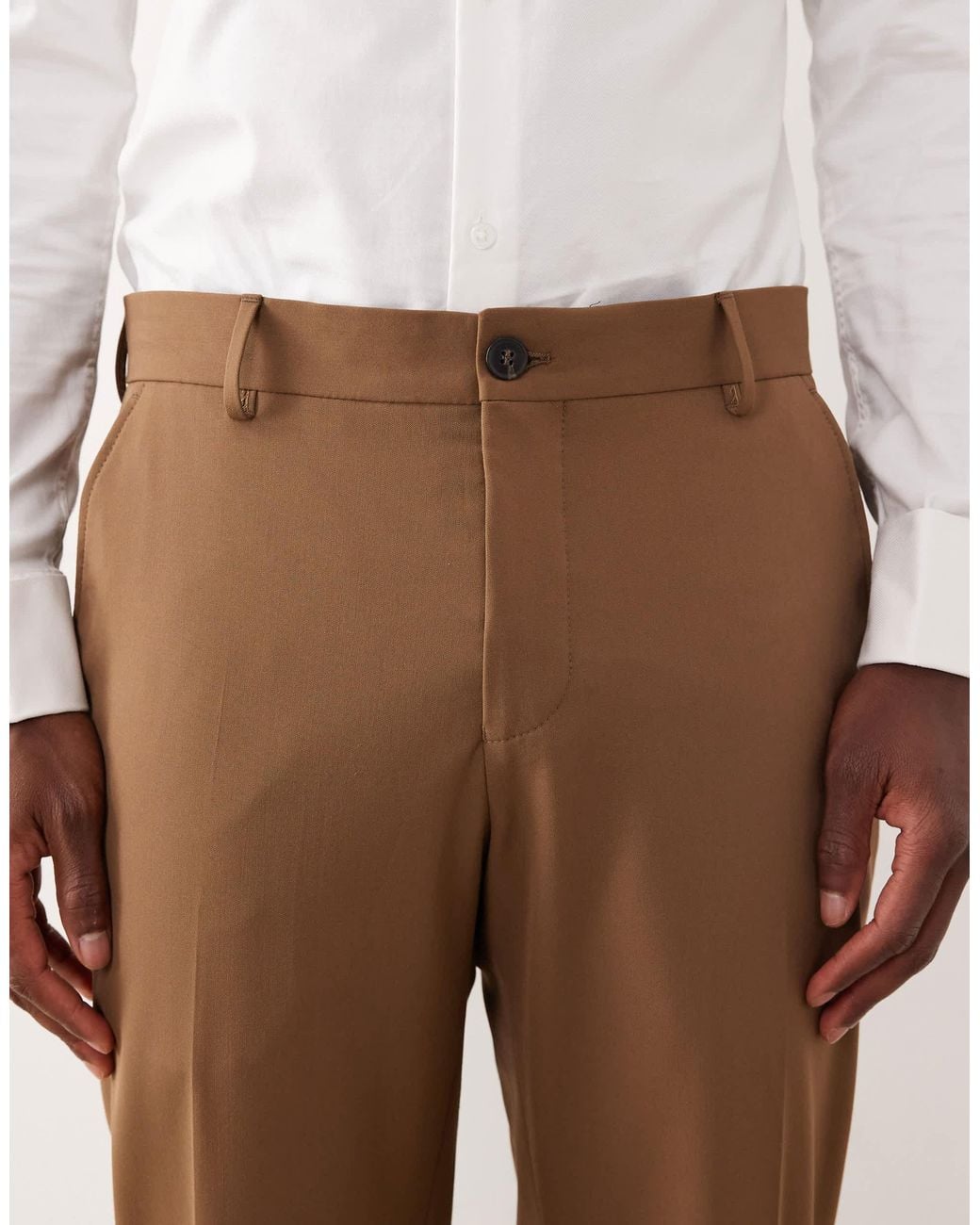 SELECTED Natural Slim Fit Suit Trouser for men