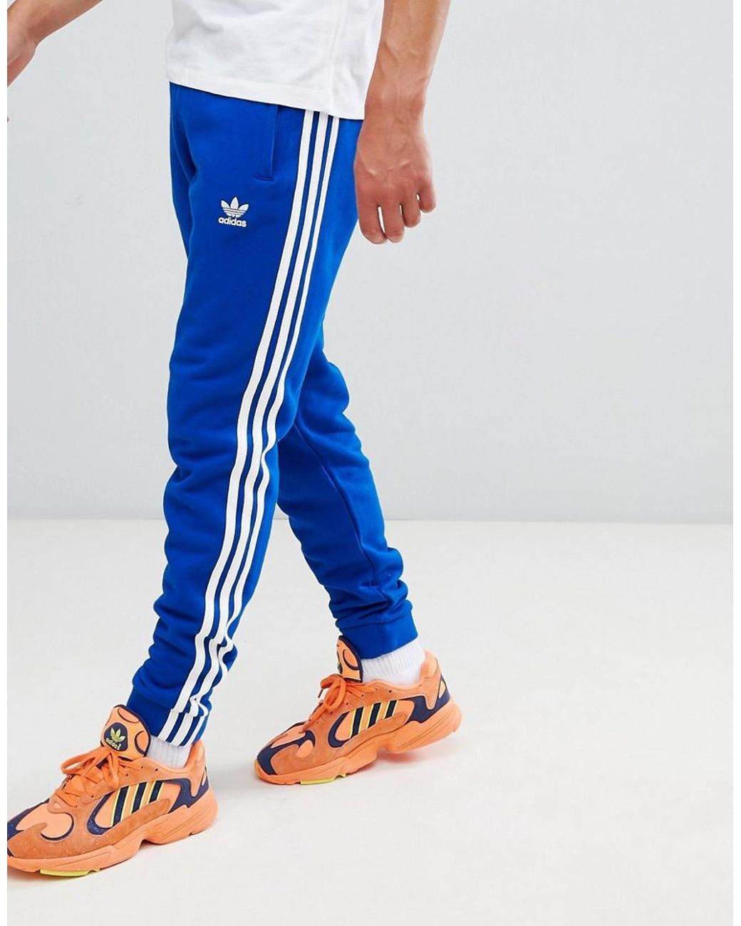 adidas Originals 3-stripe Sweatpants Blue Cw2430 for Men | Lyst