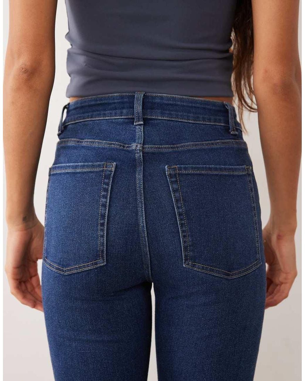 Jdy Blue Macy High Rise Flared Jeans