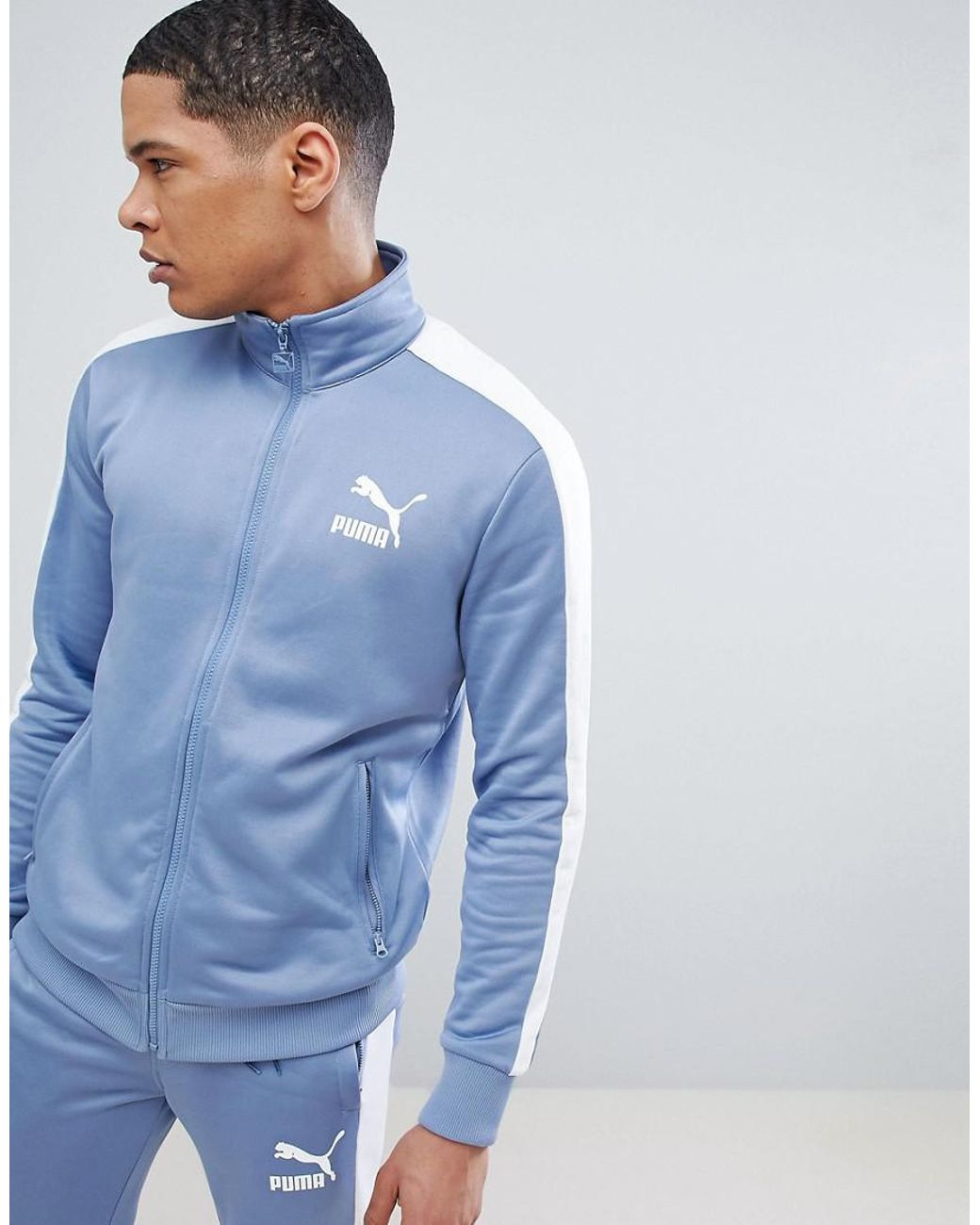 A nueve Abastecer parque Natural PUMA Archive T7 Track Jacket In Blue 57265875 for Men | Lyst