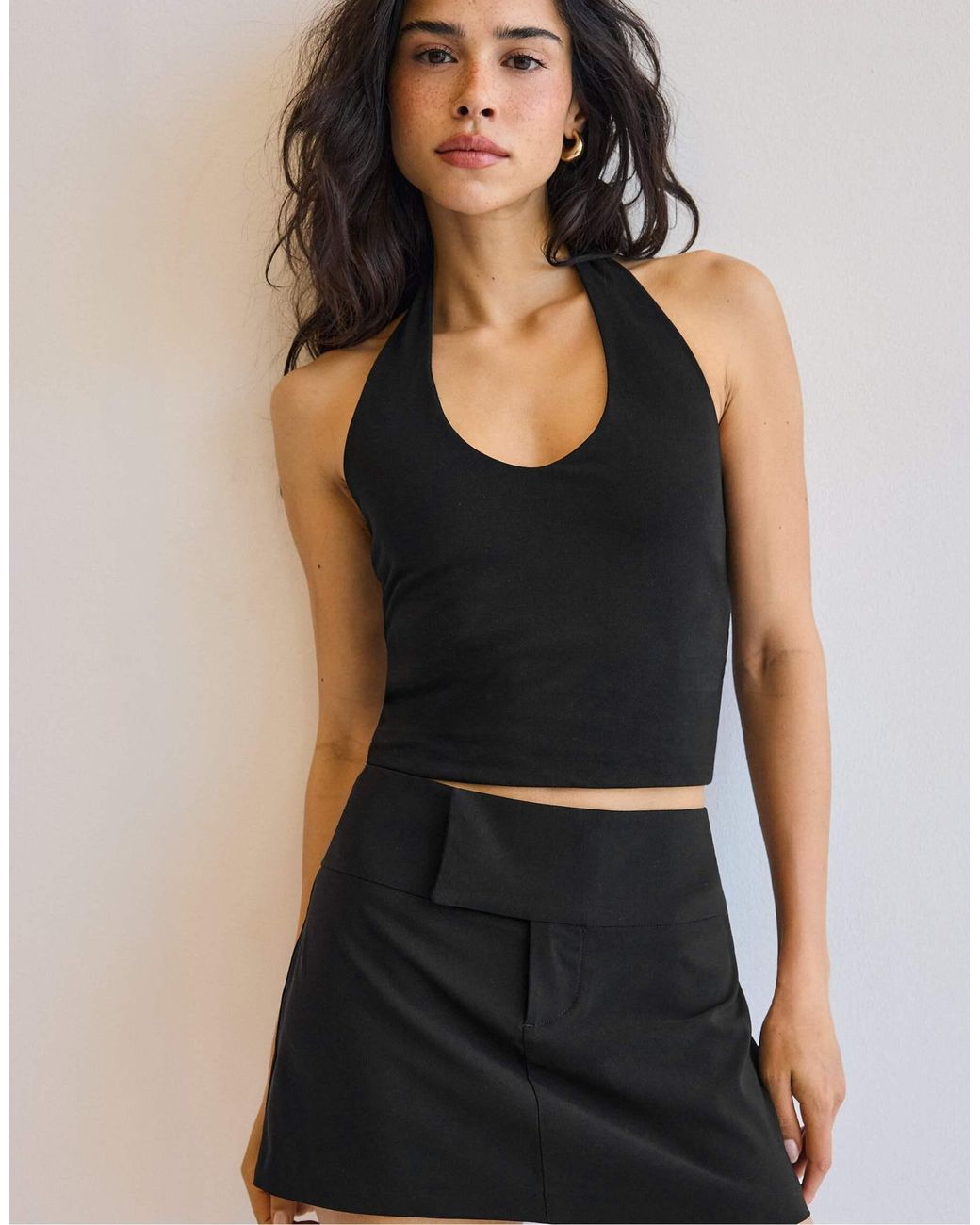 Stradivarius Black – mini-skort
