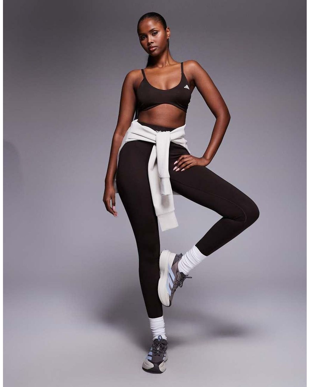 Adidas Originals Multicolor Adidas Training Optime Essentials Light Support Sports Bra
