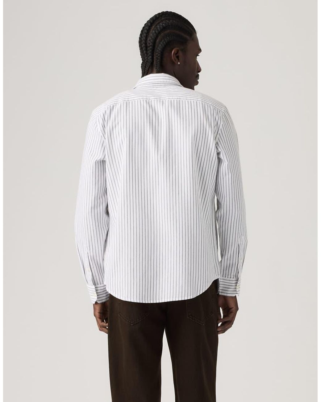Levi's White Battery Housemark Standard Shirt for men