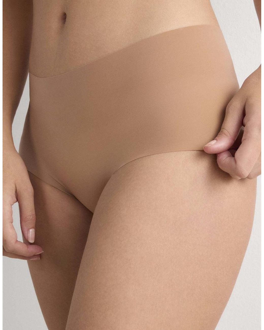 Intimissimi Brown Laser Cut French Knickers