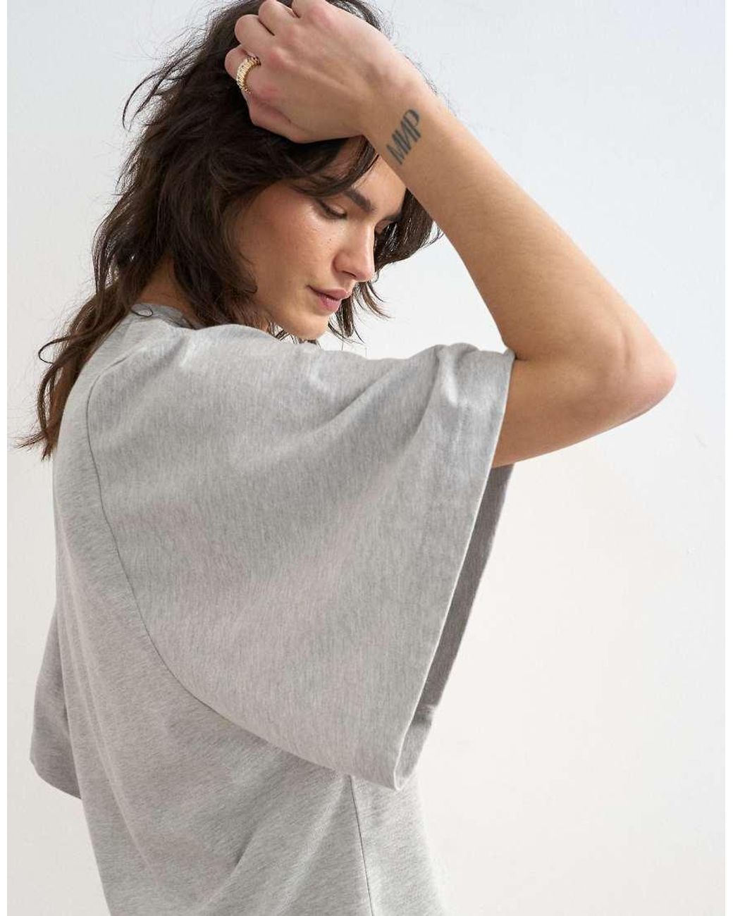 TOPSHOP Gray Batwing T-shirt