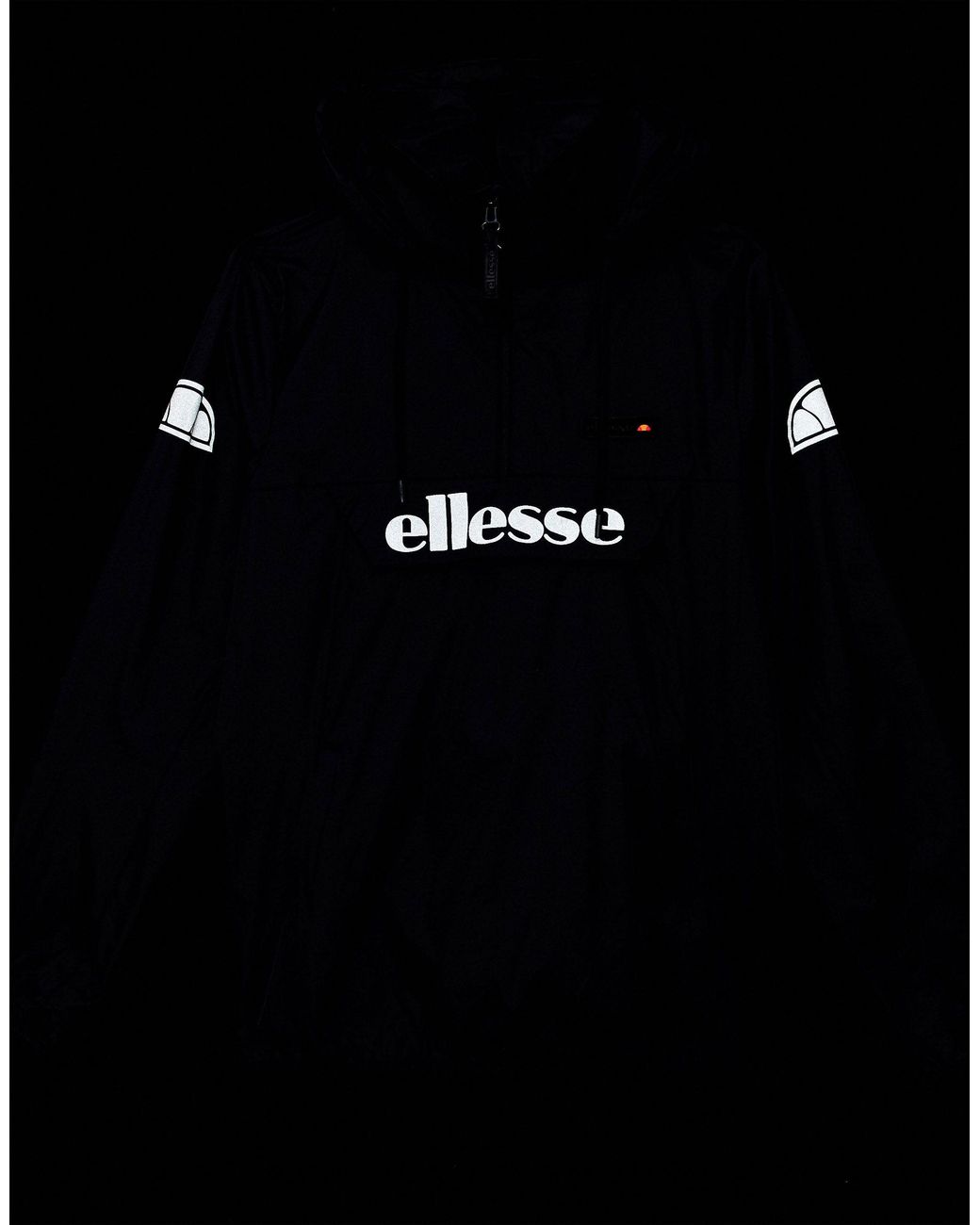 Leia gevangenis Bewustzijn Ellesse Ion Overhead Jacket With Reflective Logo in Black for Men | Lyst