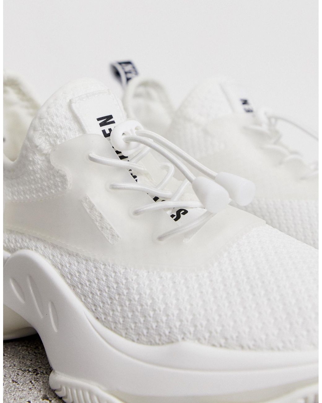 steve madden match white chunky trainers
