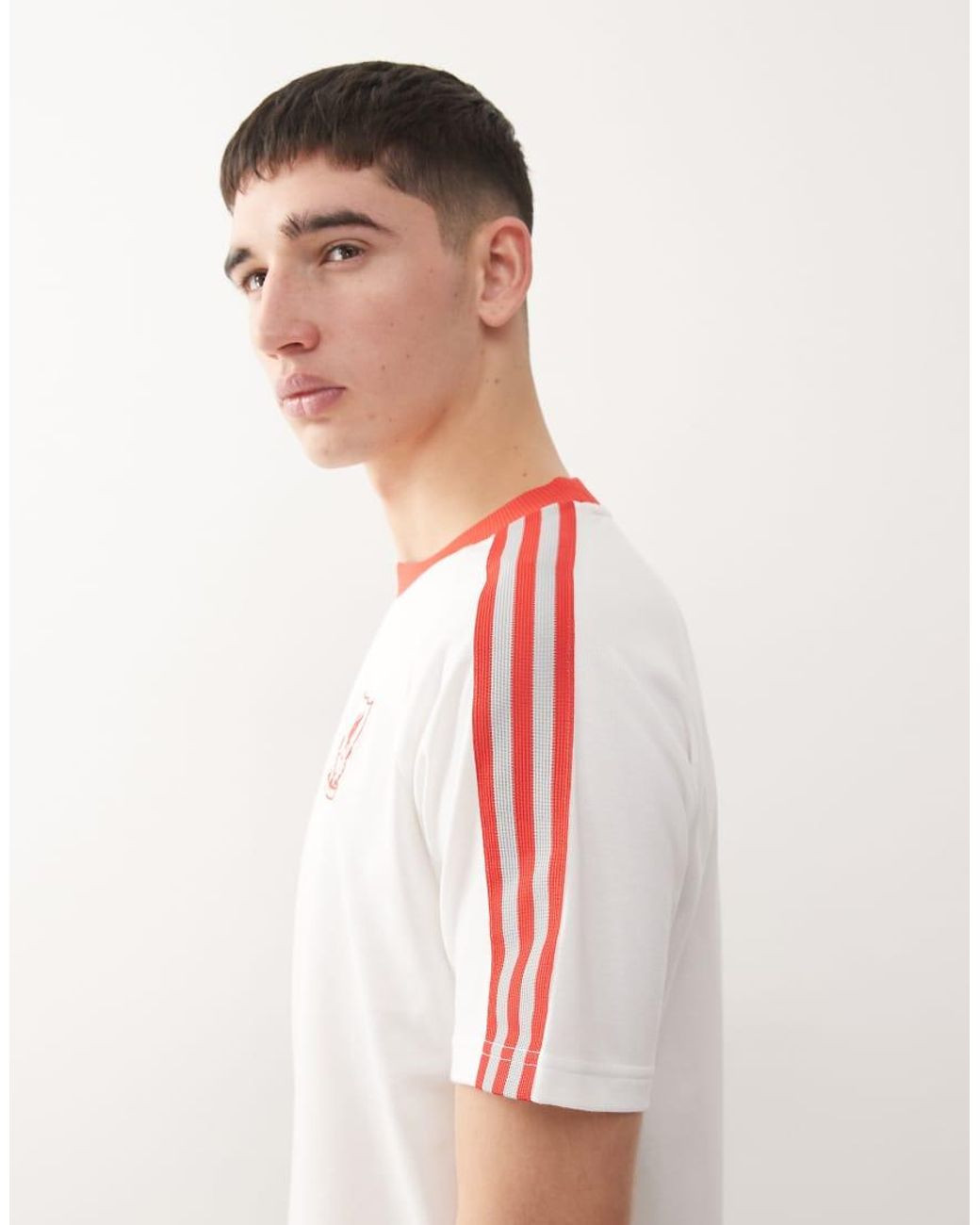 Adidas Originals White Adidas Football Liverpool T-Shirt