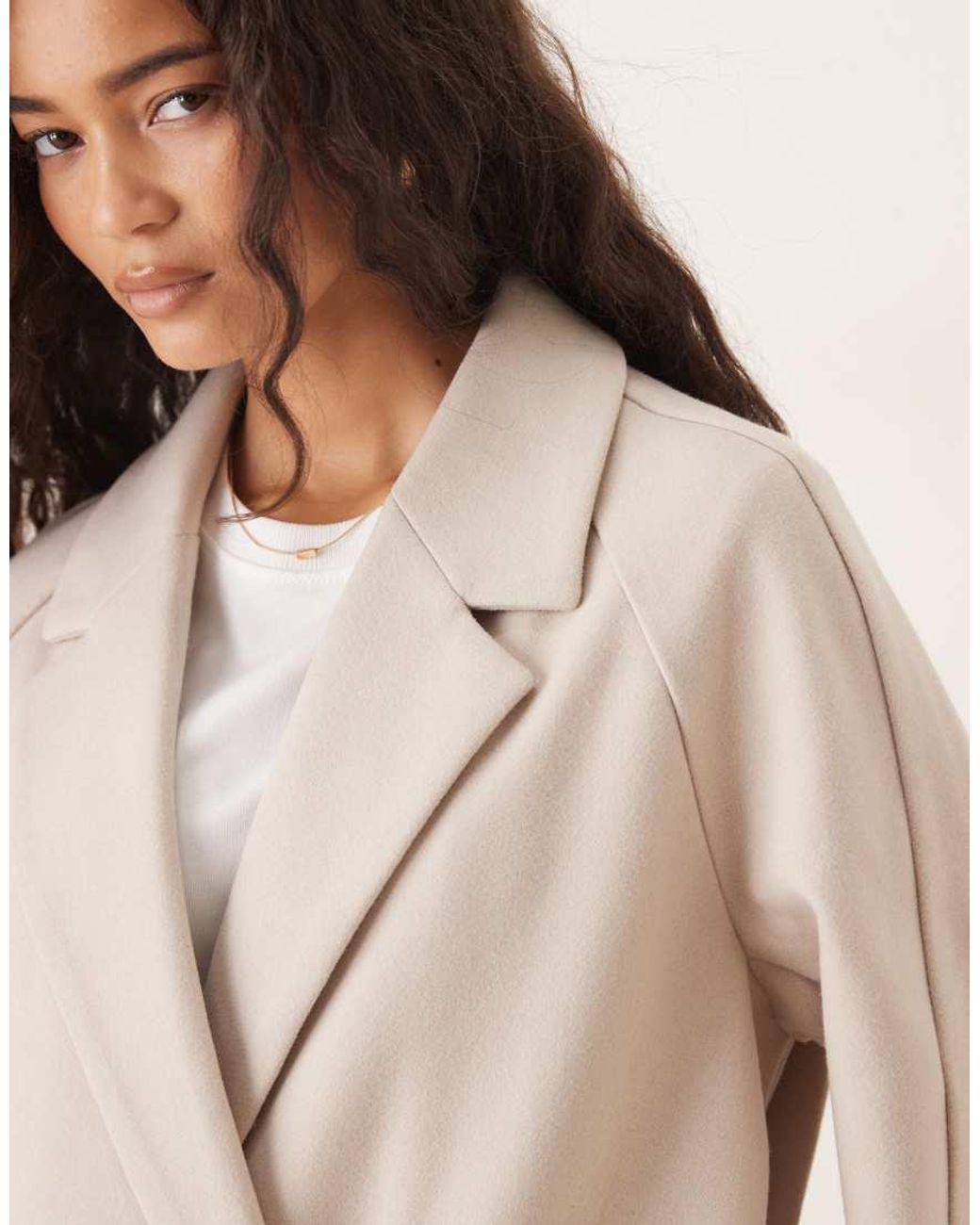 Abrigo Cómodo De -Sin Color ASOS de color Natural