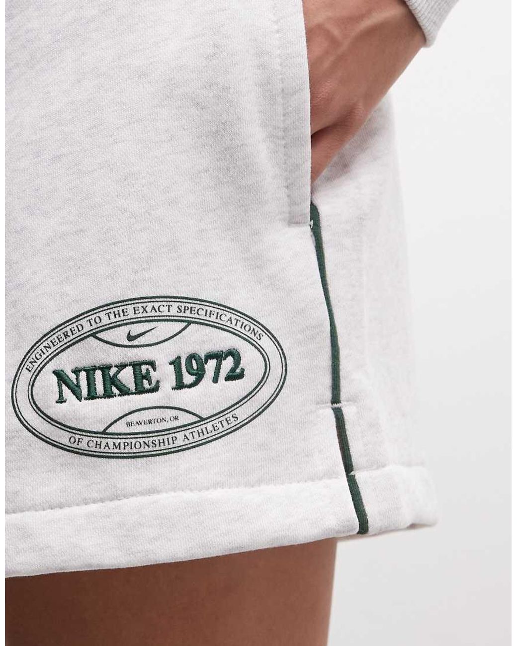 Nike White Tennis Graphic Shorts