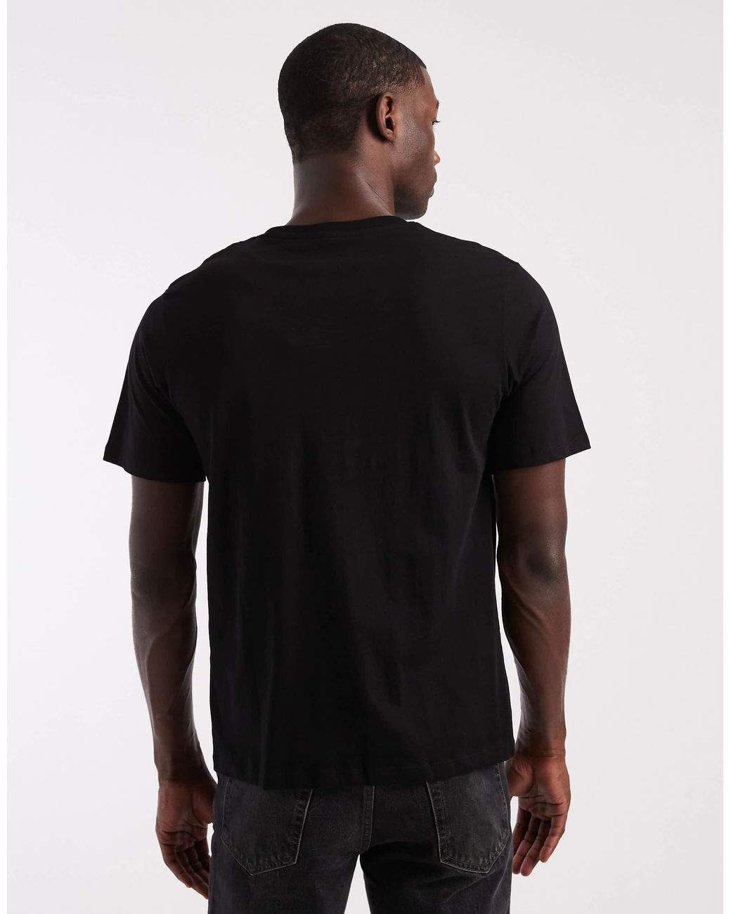 JJ Rebel Regular Fit Basic T-Shirt in Black for Men | Lyst