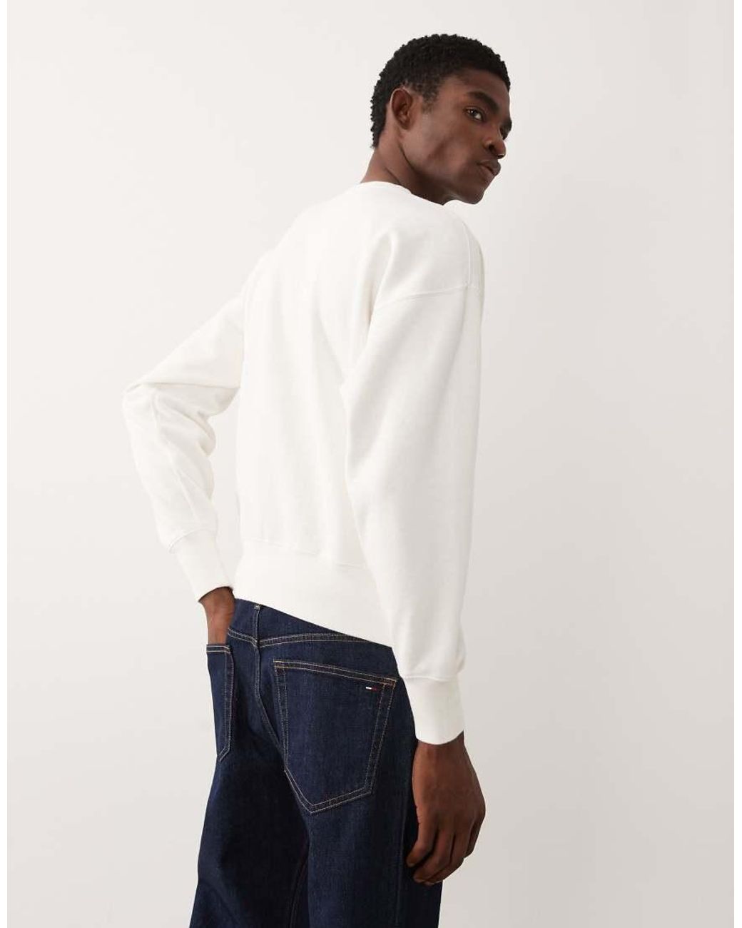 Polo Ralph Lauren White Vintage Polo Player Sweatshirt for men