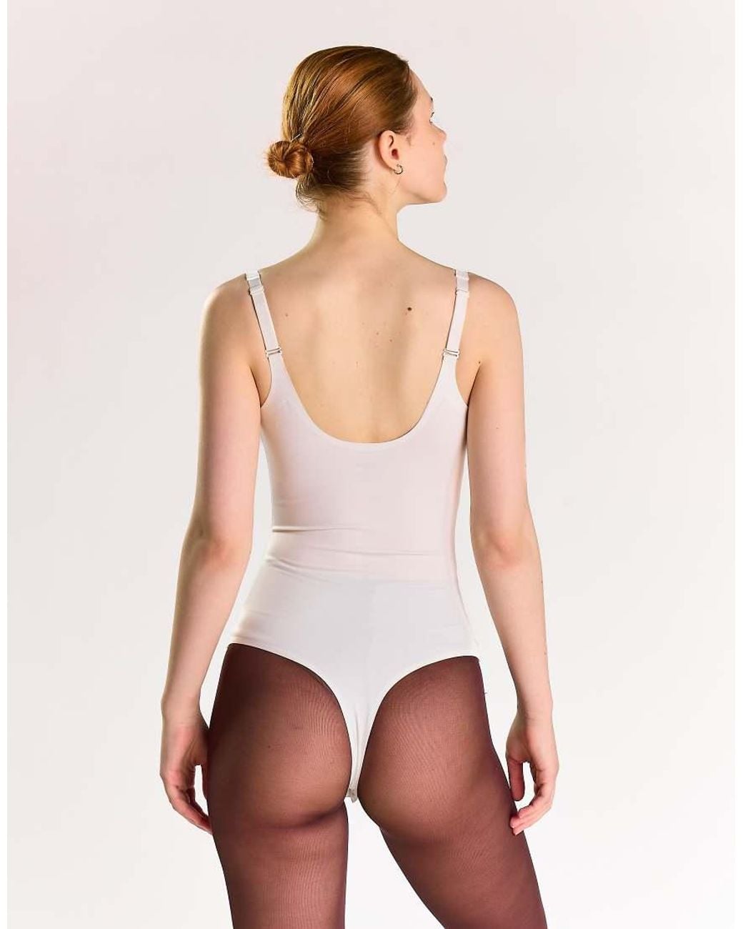 agon® Natural V Neck Bodysuit