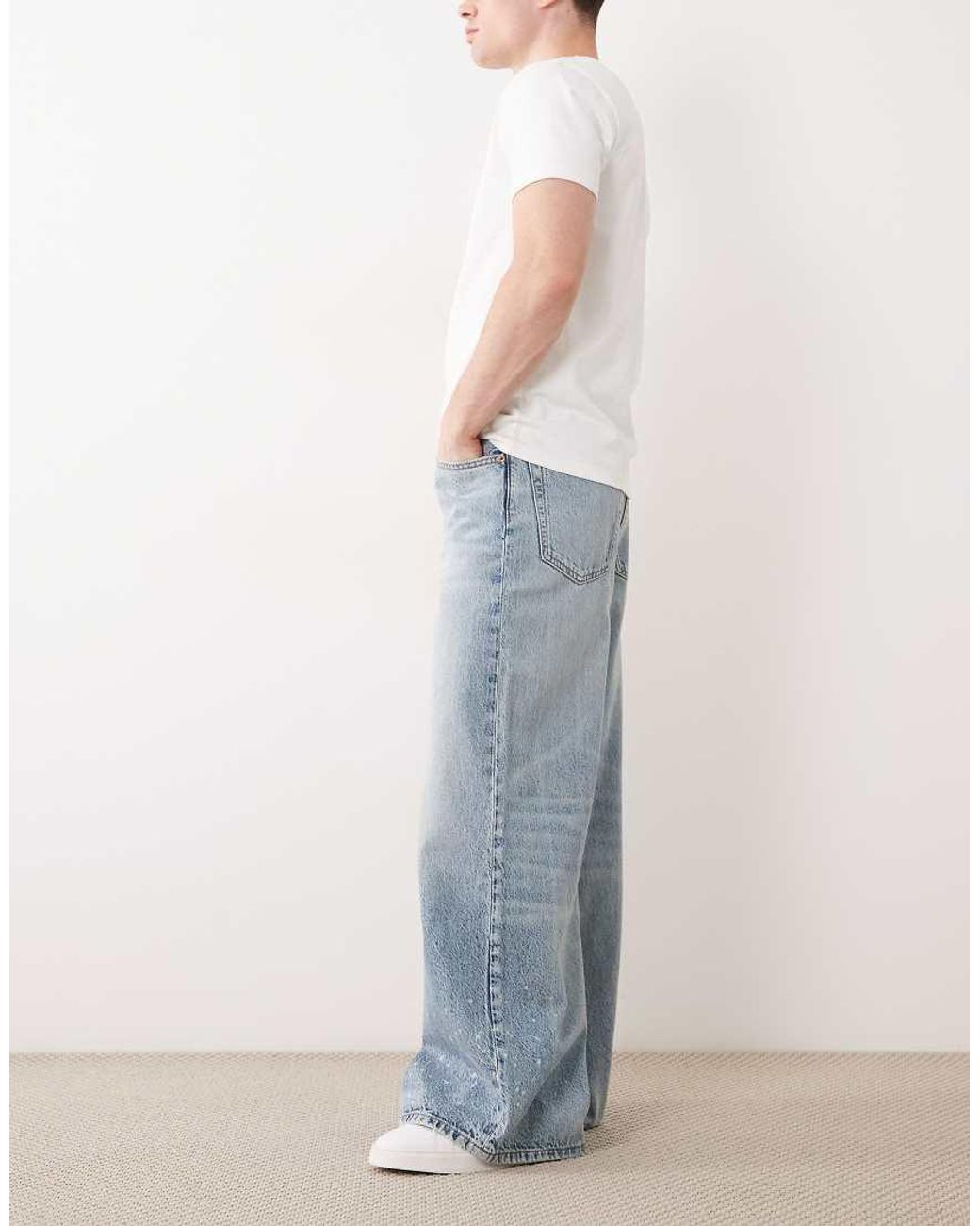 Calvin Klein Blue Extreme baggy Jeans for men