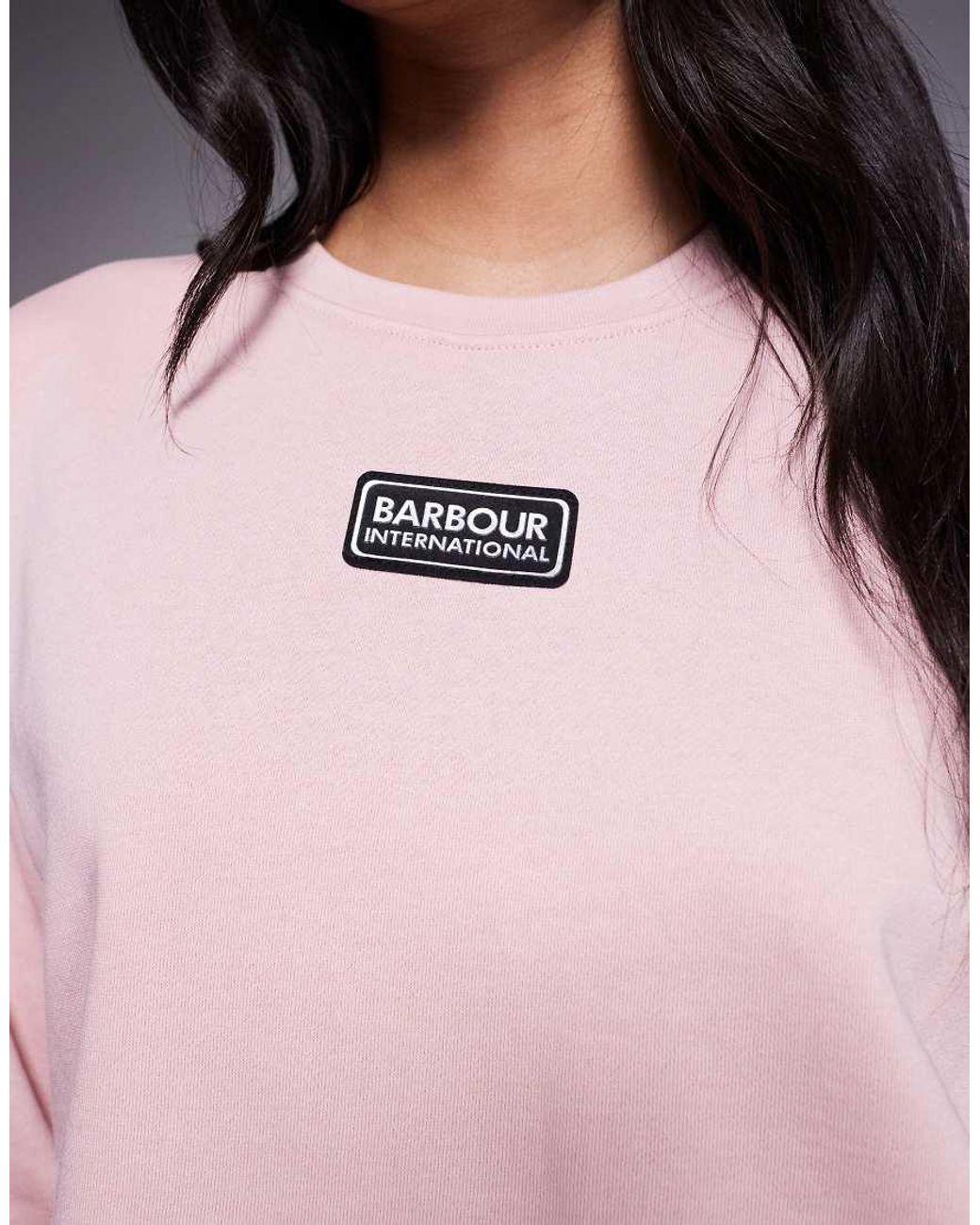 Barbour Pink Imogen Logo Sweatshirt