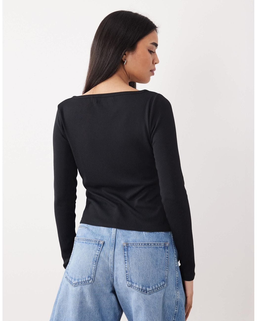 Abercrombie & Fitch Blue – langärmliges oberteil