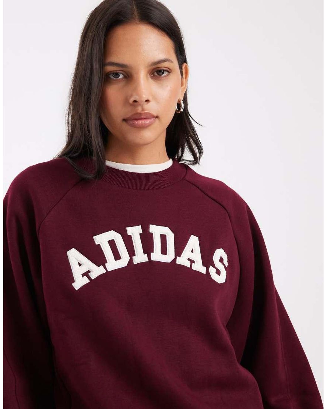 Adidas Originals Red Adidas Sportswear Sweatshirt