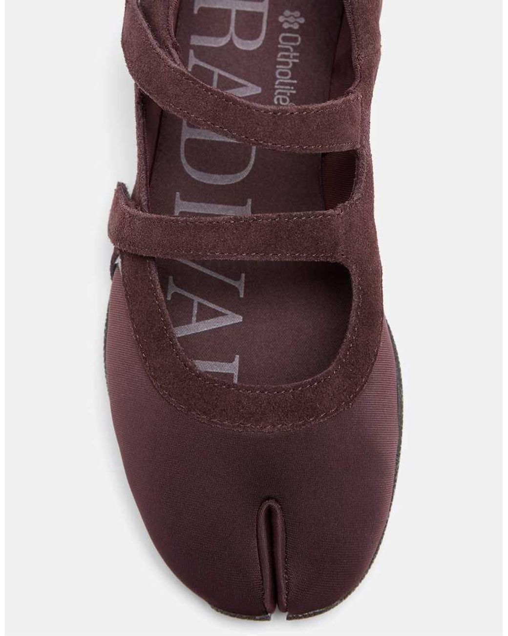 Stradivarius Brown S032 Split Toecap Trainers