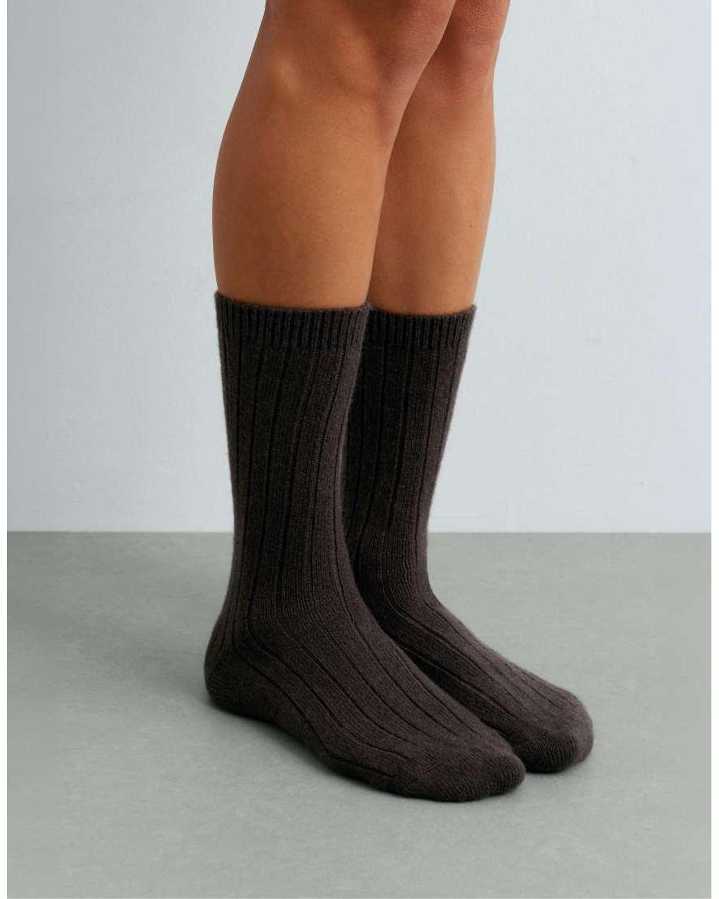 Oysho White Cashmere 75% Socks