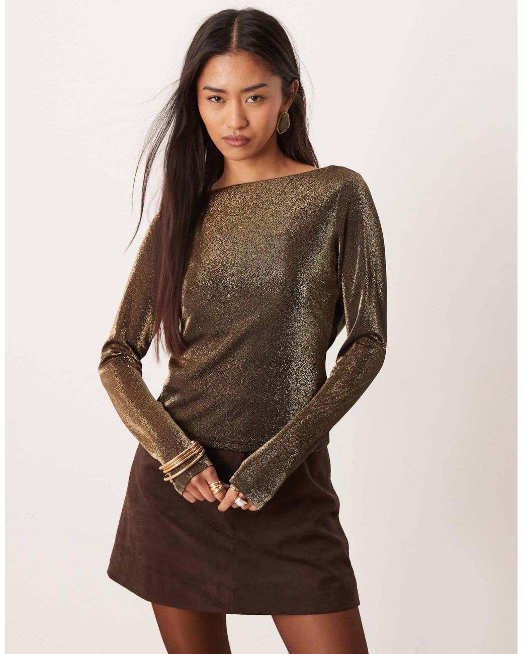 Abercrombie & Fitch Blue – langärmliges oberteil