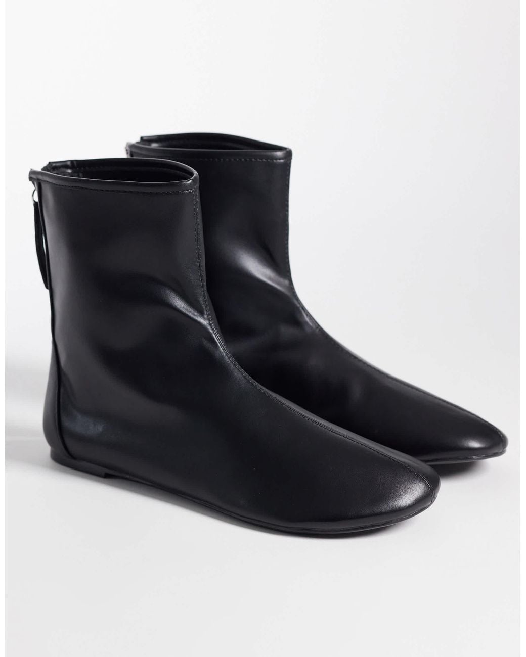 SEQWL Black Refined Ankle Boots