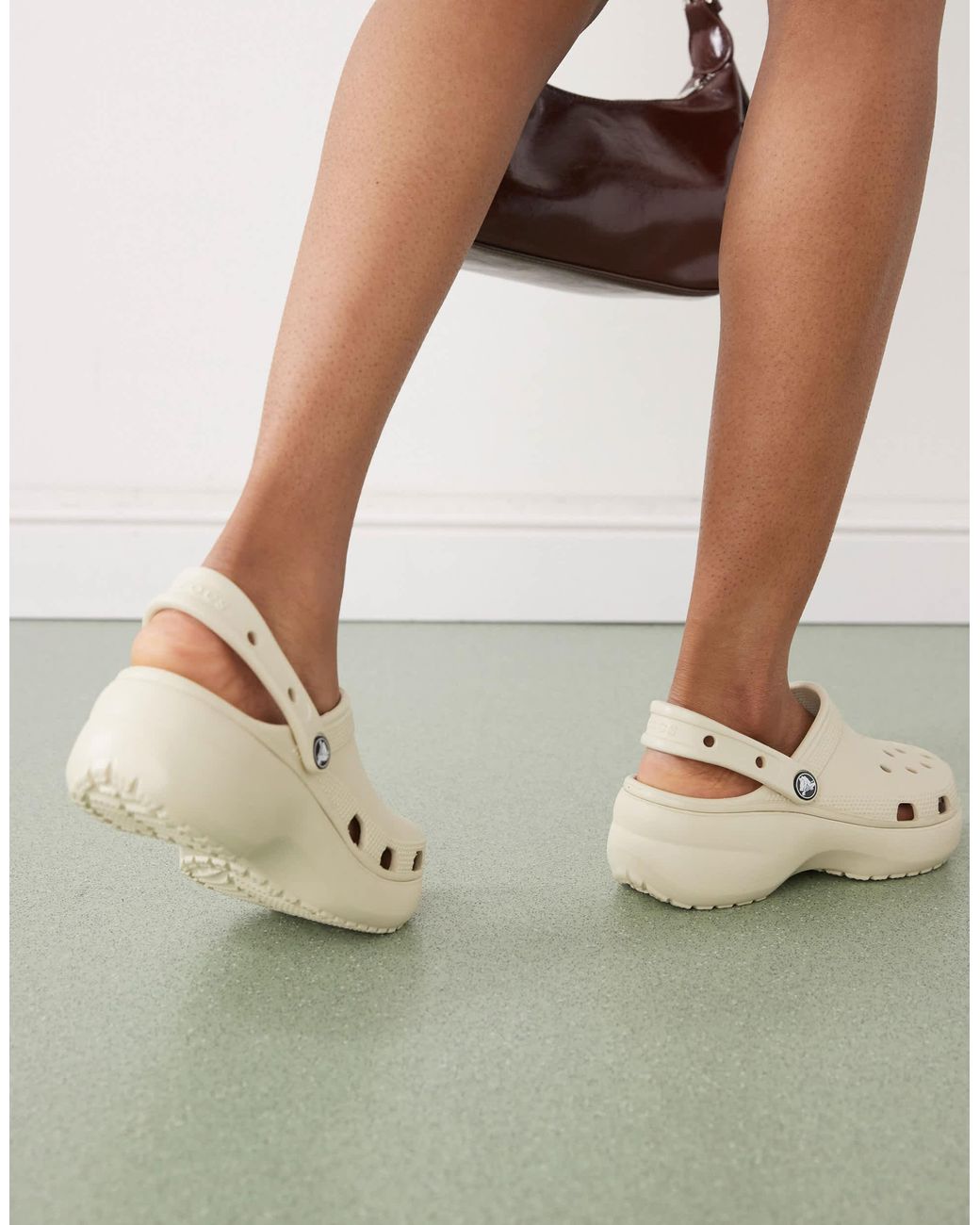 CROCSTM Green Classic Platform Clogs