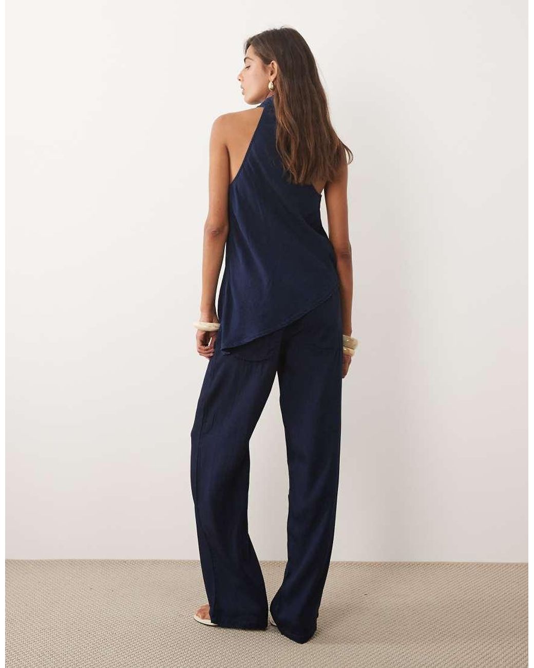 Mango Blue Giselle Denim Pants